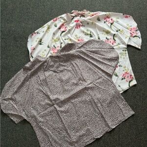 Floral, Leopard Print, and green  Women's Tops all included in price